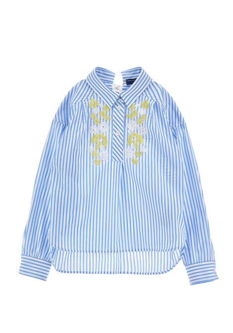 Camicia a righe ERMANNO SCERVINO JUNIOR | Z1G300 71689958